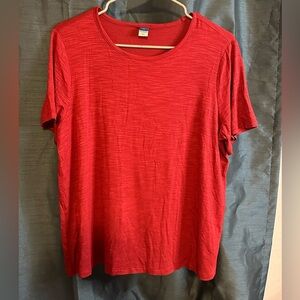 Old Navy Dark Red Short Sleeve Athletic T-Shirt. DRI-FIT